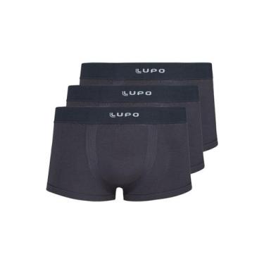 Imagem de Kit com 3 Cuecas Sunga Lupo 656-001, Cinza, M