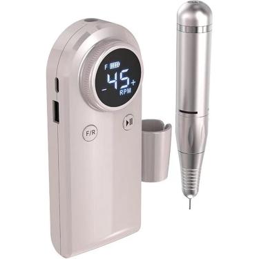 Imagem de Kit De Filtro De Unhas Portátil De 45000 Rpm Broca De Unhas Recarregável Profissional Broca De Unhas Elétrica Sem Fio Para Unhas De Gel, A