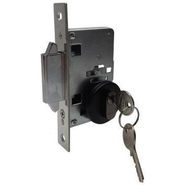 Imagem de Fechadura Porta Correr Asa Avião Imab 2469 Preta Preto Fosco