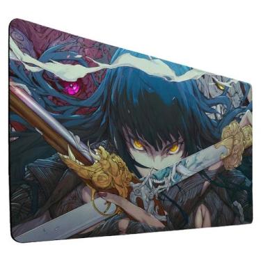 Imagem de Mouse Samurai pad Gamer Girl Menina Anime Katana 90x40 - NoBrand, 90x4