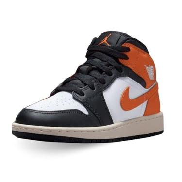 Imagem de Tênis infantil Air Jordan 1 Mid Big (estrela-do-mar/branco/vela/preto), Estrela-do-mar/branco/vela/preto, 17