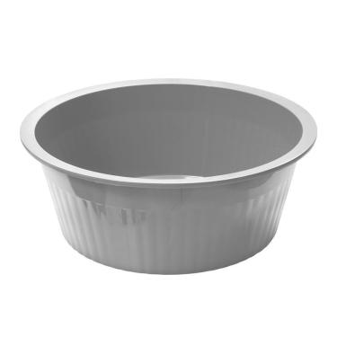 Imagem de Bacia Canelada 13,5l Plasvale Cinza