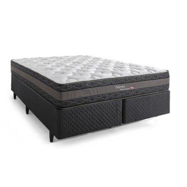 Imagem de Cama Box Queen Size Herval Palermo com Molas Ensacadas, 67x158x198 cm