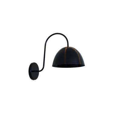 Imagem de Lustre Arandela Versa Cúpula Retro Industrial Preta 712 - ILUMINAMUNDO