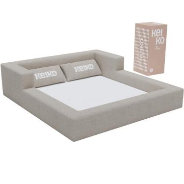 Imagem de Cama Montessoriana Casal Aconchego 100% Espuma Boucle Bege Keiko