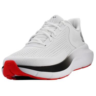 Imagem de Under Armour Charged Rogue 5 Tênis masculino, Branco/vermelho de corrida/preto, 41