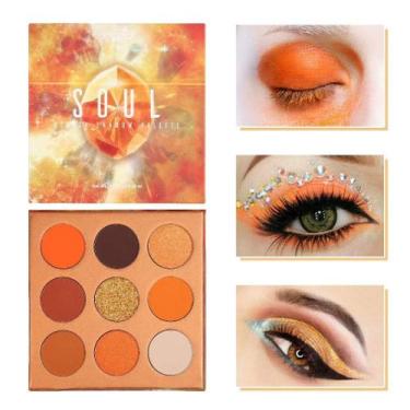 Imagem de Paleta de sombras docolor Orange Gemstone 9 cores Y0912-4