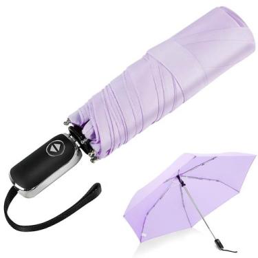 Imagem de Guarda-chuva LEAGERA Compact Travel 42 polegadas Automatic Light Purpl