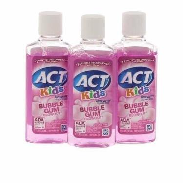 Imagem de Enxaguante bucal Blasting Health Bubble Gum Kids Travel 30 ml (pacote 