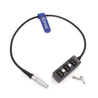Imagem de Eonvic Cabo divisor de energia de 6 pinos saída de 14,8 V para DJI Ronin 2 a 3 portas D-Tap P-Tap HUB Cabo adaptador para monitor de câmera de 30 cm