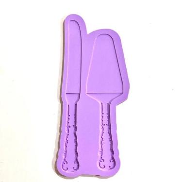 Imagem de R392 Molde de silicone espatúla bolo e faca resina decorar - confeitar