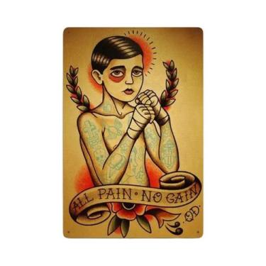 Imagem de Placas Decorativas De Metal Vintage Retrô Para Barbearia, Salão, Casa,