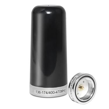 Imagem de Anina Antena 3DB Gain GMRS Suporte NMO, UHF VHF de banda dupla 136-174MHz 400-470MHz, conexão NMO de antena de 3,5 polegadas para Midland Car Truck Rádio amador Rádio Móvel Amador Rádio Bidirecional