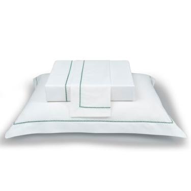 Imagem de FRONHA NATU PALLINA VERDE 100% ALGODÃO CETIM 300 FIOS 50X90