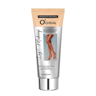 Imagem de Mrettick Maquiagem de perna à prova d'água, sem transferência, cobertura de cicatriz nas pernas e no corpo, base de corpo de longa duração