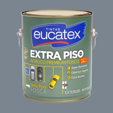 Imagem de Tinta Acrilica para Piso Estacionamento 3,6l Eucatex Extra Piso, Cinza