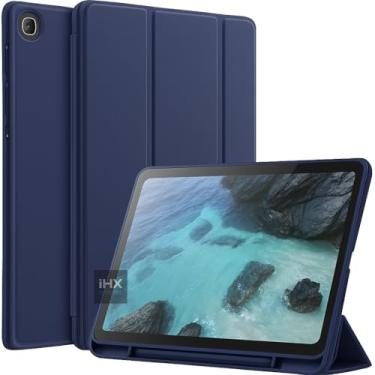 Imagem de Capa Case Premium para Samsung S6 Lite 10.4'' P615 P610 P619 2020-2024 - Anti Impacto com suporte para S Pen e Auto Sleep/Wake (AZUL MARINHO)