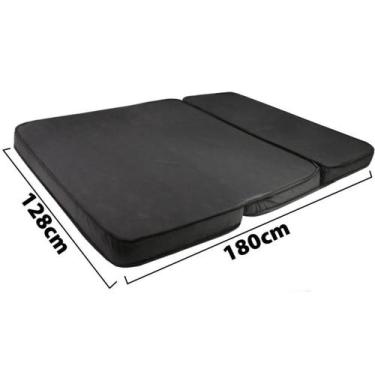 Imagem de Puff Colchonete Dobrável colchao Sofá 4 em 1 Casal Confortavel Pratico