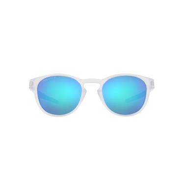 Imagem de Óculos de Sol Oakley Polarizado Latch 0OO9265 926565 Tam 53 / Transparente - Lentes Prizm Sapphire Polarized