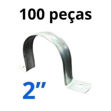 Imagem de Abraçadeira Tipo U 2 Polegada Marca Primus Com 100 Unidades - PRMIUS