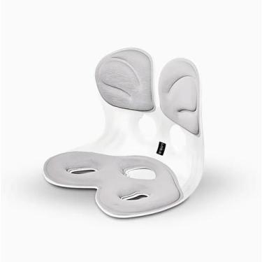 Imagem de Almofada de Apoio Lombar Cadeira Correção de Coluna G CINZA - Genérico