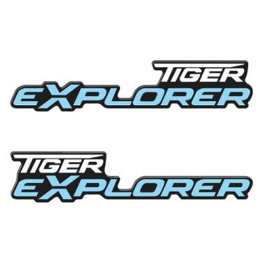 Imagem de Adesivo Protetor Lateral Resinado para Tiger Explorer - Cromo Sign