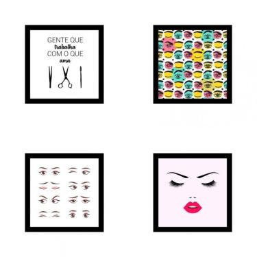Imagem de Kit Quadros Decorativos Em Mdf Designer De Sobrancelhas 23