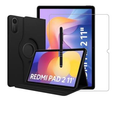 Imagem de Kit Completo Capa Giratória + Película + Caneta Para Xiaomi Redmi Pad 2
