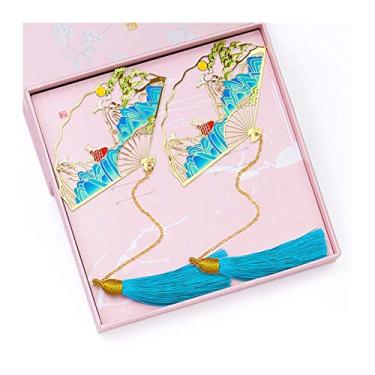 Imagem de Marcador de página 2 pacotes de metal clássico vintage marcador de página artesanato requintado - o melhor presente para mulheres, leitoras, crianças, amigos e familiares marcador de página de metal