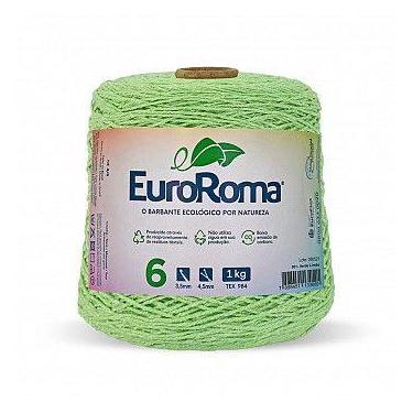 Imagem de Barbante Colorido Euroroma 6 Fios 1kg 1016m - Fio Sustentável para Cro