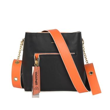 Imagem de BOLSA TRANSVERSAL FEMININA UP4YOU BU78654 PRETA Cor:Preto;Tamanho:Único;Gênero:Mulher