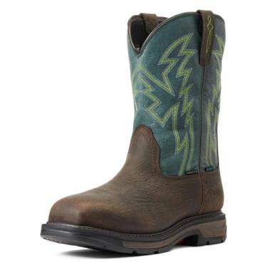 Imagem de Ariat Workhog XT BOA Waterproof Carbon Toe Work Boot Western, Bruin Brown/Dark Forest, 9.5 Wide US Unisex Big_Kid