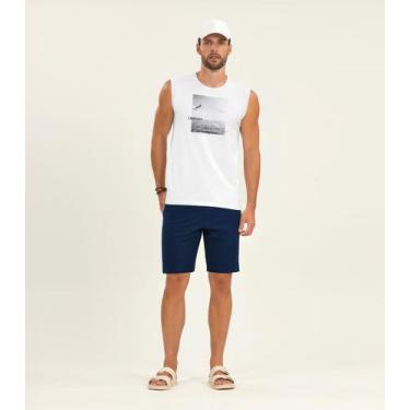 Imagem de Regata Masculina Meia Malha Diametro Branco, M, Branco