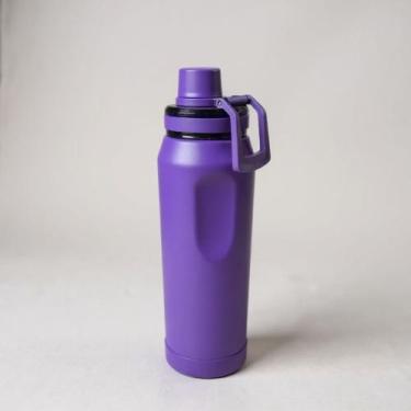 Imagem de Garrafa Térmica Inox Hydra com Capa Protetora Agua Gelada e Quente Aca