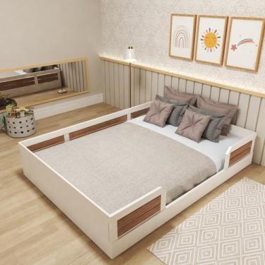 Imagem de Cama Montessoriana Casal Infantil Sol - Bramov Móveis