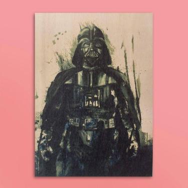 Imagem de Quadro Em Aquarela Darth Vader - Arte Moderna Para Fãs De Star Wars