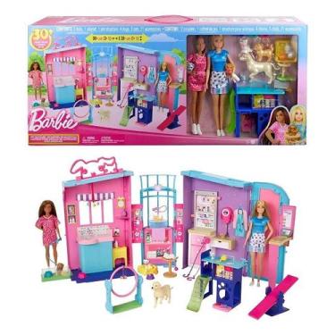 Imagem de Barbie Playset Maleta PetShop Creche De Animais De Estimação 90 Cm Com