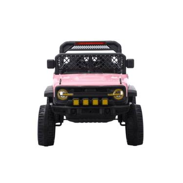 Imagem de Jipe Elétrico Infantil Bang Toys N6 Com Controle Remoto Rosa 12v