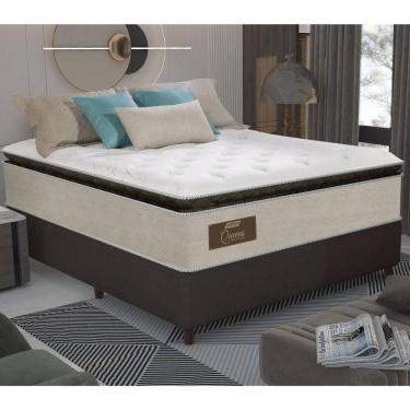Imagem de Cama Box Conjugado Casal Com Colchão 138x73x188 Gazin Cr35349 Bege-marrom