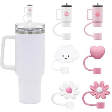 Imagem de Capas de palha SpexArt para copos Stanley, copo de 900 e 1200 ml, 6 un