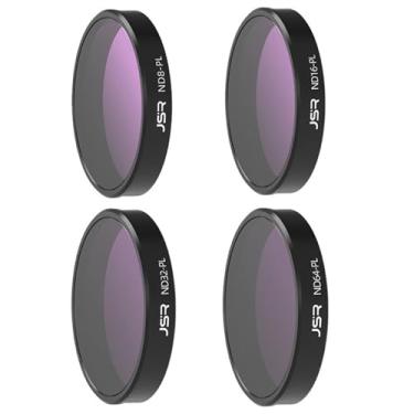 Imagem de Coyktonty Conjunto de filtros de proteção de lente de filtro para DJI Osmo Nano, uso fotográfico resistente a arranhões e repelente de água de alta transmitância (ND8PL+ND16PL+ND32PL+ND64PL)