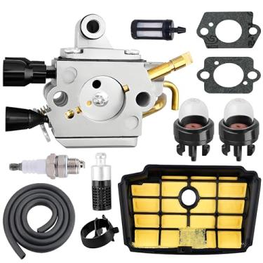 Imagem de Hippotech Carburador 1137-120-0606 compatível com motosserra Stihl MS193T MS193 Substituir para Zama 805a Carb MS193TC MS194 MS194T com kit de filtro de ar de filtro de óleo
