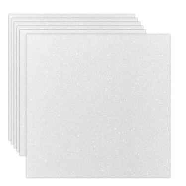 Imagem de Papel cartolina Glitter Rramorrra branco 12x12 350gsm 15 folhas - rram