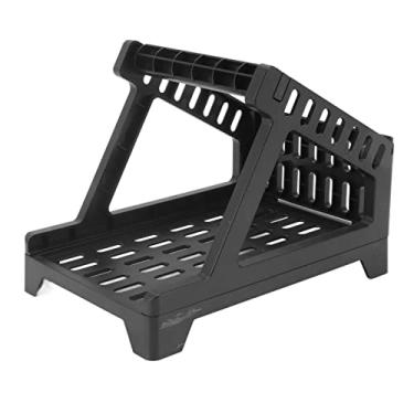 Imagem de Cocoarm Suporte para Impressora de Código de Barras Suporte para Etiquetas para Impressora Térmica Com Material ABS Suporta Rolo de 110mm e Folha de 180x100mm Acessório para Impressora (BLACK)
