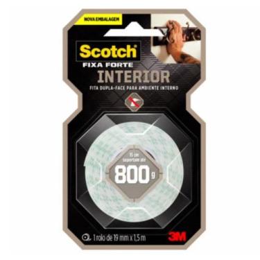 Imagem de Fita Dupla Face Fixa Forte Interior Scotch 3m 19mm X 1,5m