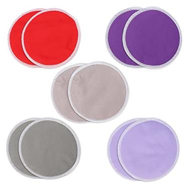 Imagem de Almofadas de amamentação Almofadas de mamilo Almofadas de amamentação laváveis ​​reutilizáveis ​​altamente absorventes macias e confortáveis ​​proteção à prova de vazamentos para