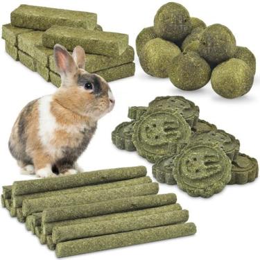 Imagem de Chew Toys ERKOON Bunny, 50 unidades para coelho, chinchila, cobaia