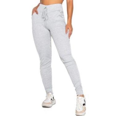 Imagem de Calça Jogger Ribana Bravaa Store Moletinho Feminina Esportiva Flanelado 022-Feminino