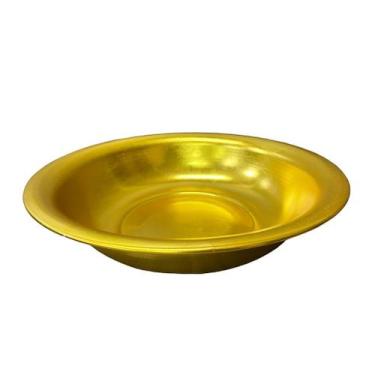Imagem de Bacia de Alumínio Dourada 35 cm de Diâmetro com Banho Anodizado - no-b