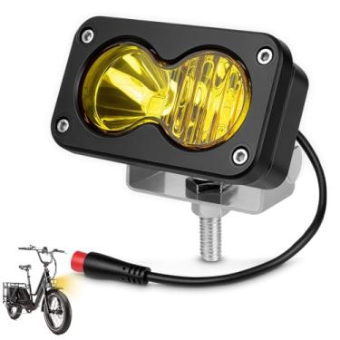 Imagem de MLWRID Ebike Light, Yellow 6000-6500K Spot Floodlight 20W Ebike Farol compatível com Rad Power Bikes RadRunner RadMini RadRover RadExpand Vamoose Mammoth